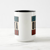 Straight Outta Houston Texas TX USA Tasse (Zentrum)
