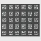 Straight Outta Ice Hockey Player Penalty Box Geschenkpapier (Flach)