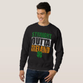 Straight Outta Ireland Retro St. Patrick's Day Gif Sweatshirt (Vorne ganz)