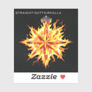 Straight Outta Irkalla Logo/Kronenstern der Inanna Aufkleber