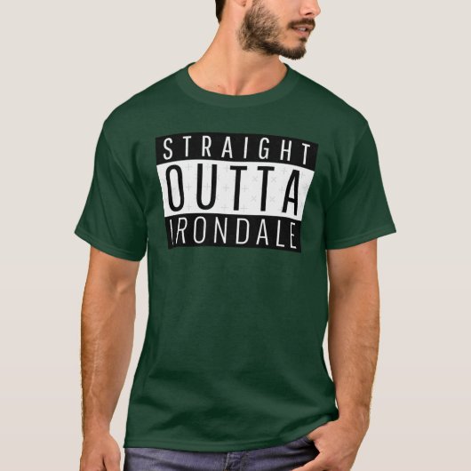 Straight Outta Irondale Alabama Oversized T-Shirt (Vorderseite)