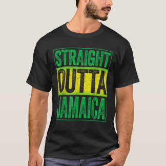 Straight Outta Jamaica Karibisches Party T-Shirt