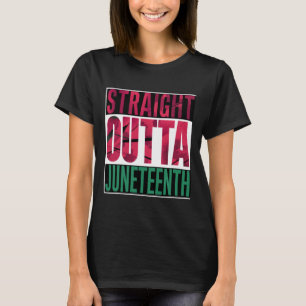 Straight Outta Junenth Zitat Junzehnte Frauen Männ T-Shirt