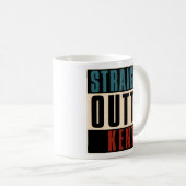 Straight Outta Kent Washington WA Kaffeetasse (VorderseiteRechts)