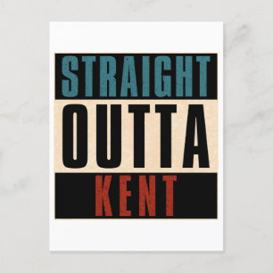 Straight Outta Kent Washington WA Postkarte