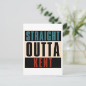 Straight Outta Kent Washington WA Postkarte (Stehend Vorderseite)