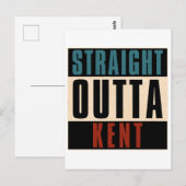 Straight Outta Kent Washington WA Postkarte (Vorne/Hinten)