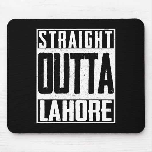 Straight Outta Lahore Pakistan Pakistani Cricket-f Mousepad (Vorne)
