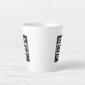 STRAIGHT OUTTA Latte-Kaffee-Tasse Milchtasse (Vorderseite)