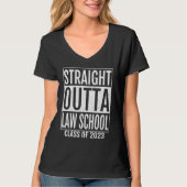 Straight Outta Law School Graduation 2023 T-Shirt (Vorderseite)
