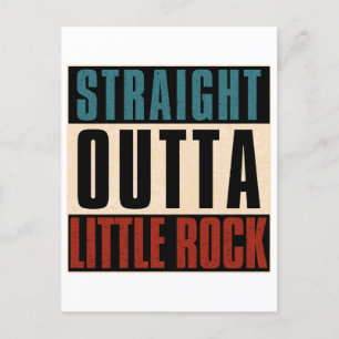 Straight Outta Little Rock Arkansas AR Feiertagspostkarte