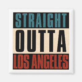 Straight Outta Los Angeles California USA Magnet