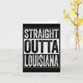 Straight Outta Louisiana La Staat Geschenk Karte (Gelbe Blume)