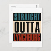Straight Outta Lynchburg Virginia VA Postkarte (Vorne/Hinten)