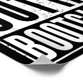 Straight Outta Military Bootcamp Soldier Poster (Ecke)