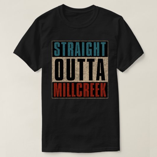 Straight Outta Millcreek Utah UT T-Shirt (Design vorne)