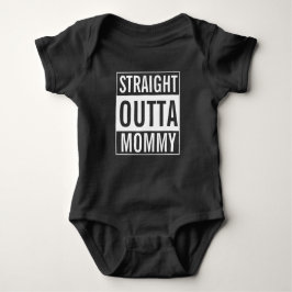 Straight Outta Mommy Funny Baby Jersey Bodysuit Baby Strampler