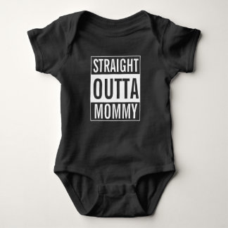 Straight Outta Mommy Funny Baby Jersey Bodysuit Baby Strampler