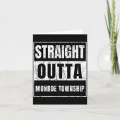 Straight Outta Monroe Township New Jersey Karte (Vorderseite)