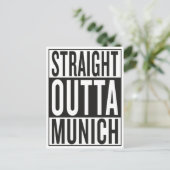 straight outta Munich Postkarte (Stehend Vorderseite)