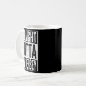 Straight Outta New Jersey Great Travel & Kaffeetasse (Vorderseite Links)