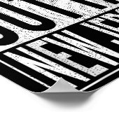 Straight Outta New Jersey Great Travel & Poster (Ecke)