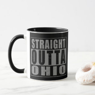 Straight Outta Ohio Wortkunst Tasse