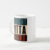 Straight Outta Oxnard California CA Kaffeetasse (Vorderseite Links)