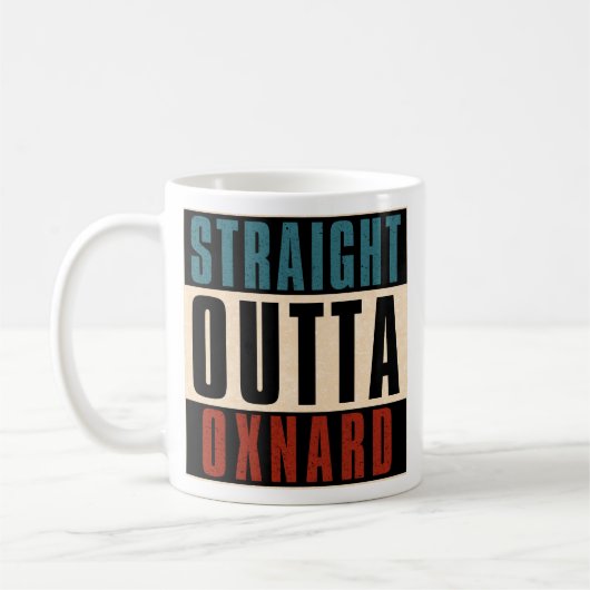 Straight Outta Oxnard California CA Kaffeetasse (Links)