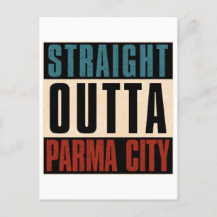 Straight Outta Parma Ohio OH Postkarte
