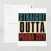 Straight Outta Parma Ohio OH Postkarte (Vorne/Hinten)