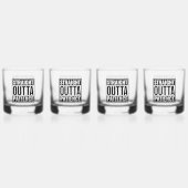 Straight Outta Patience Text Whiskyglas (Hinten)