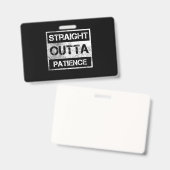 Straight Outta Patient Flair Pens Kleber Sticks Sp Ausweis (Vorder- & Rückseite)