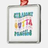 Straight Outta Pencils Ornament Aus Metall (Links)
