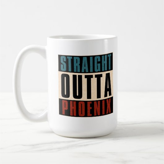 Straight Outta Phoenix Arizona AZ USA Kaffeetasse (Links)