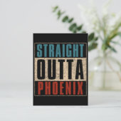 Straight Outta Phoenix Arizona AZ USA Postkarte (Stehend Vorderseite)