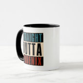 Straight Outta Phoenix Arizona AZ USA Tasse (Vorderseite Links)