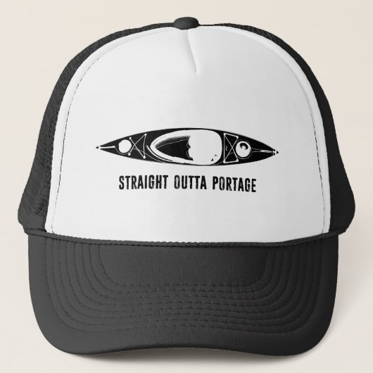 Straight Outta Portage Kayak Truckerkappe (Vorderseite)