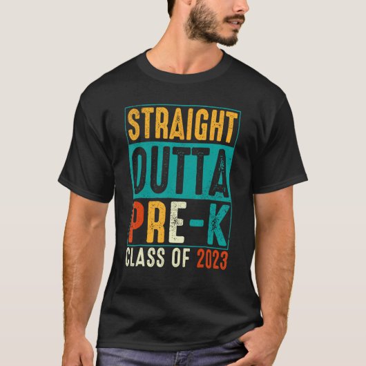 Straight Outta Pre K Preschool Graduation T-Shirt (Vorderseite)