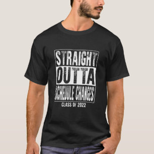 Straight Outta Preschool Graduate Funny 2022 Gradu T-Shirt