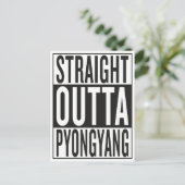 straight outta Pyongyang Postkarte (Stehend Vorderseite)