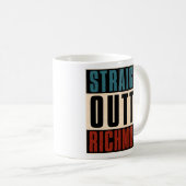 Straight Outta Richmond Virginia VA Kaffeetasse (VorderseiteRechts)