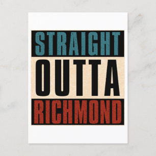 Straight Outta Richmond Virginia VA Postkarte