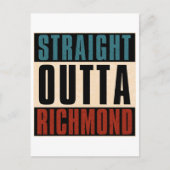 Straight Outta Richmond Virginia VA Postkarte (Vorderseite)