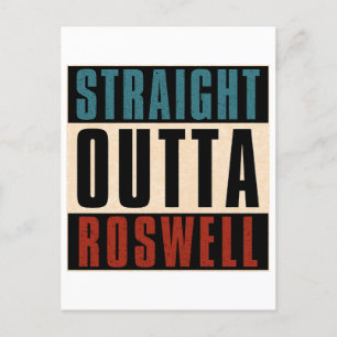 Straight Outta Roswell Georgia GA Postkarte