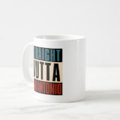 Straight Outta San Antonio Texas TX USA Kaffeetasse (Vorderseite Links)