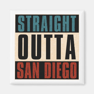 Straight Outta San Diego California CA USA Magnet