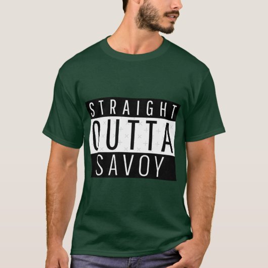 Straight Outta Savoy Illinois Savoy IL Oversified T-Shirt (Vorderseite)