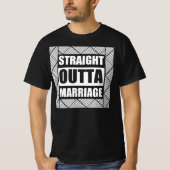 Straight Outta Scheidung Party Squad Party Squad T-Shirt (Vorderseite)