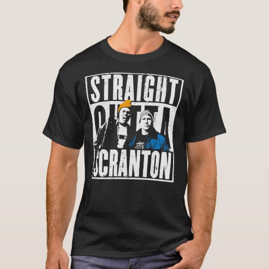 Straight Outta Scranton - Lazy Scranton Essential T-Shirt (Vorderseite)